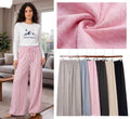 Wide-leg drawstring lounge pants